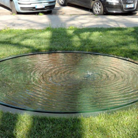 costruzione e posa vasca in ferro per giardino pubblico, Carpenteria Metallica T&T Leinì :: Torino