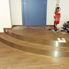 coprifili e bordatura alzate gradini in acciaio inox, Carpenteria Metallica T&T Leinì :: Torino